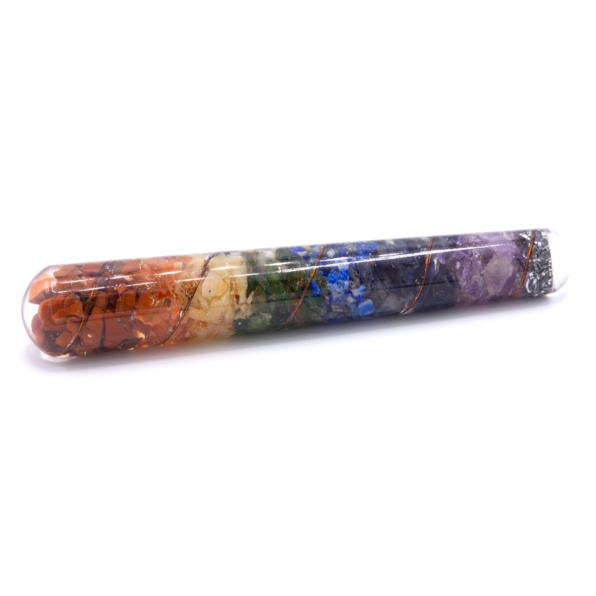 Orgonit csakra és Réz Gyógyító Pálcika – 140 × 30 mm