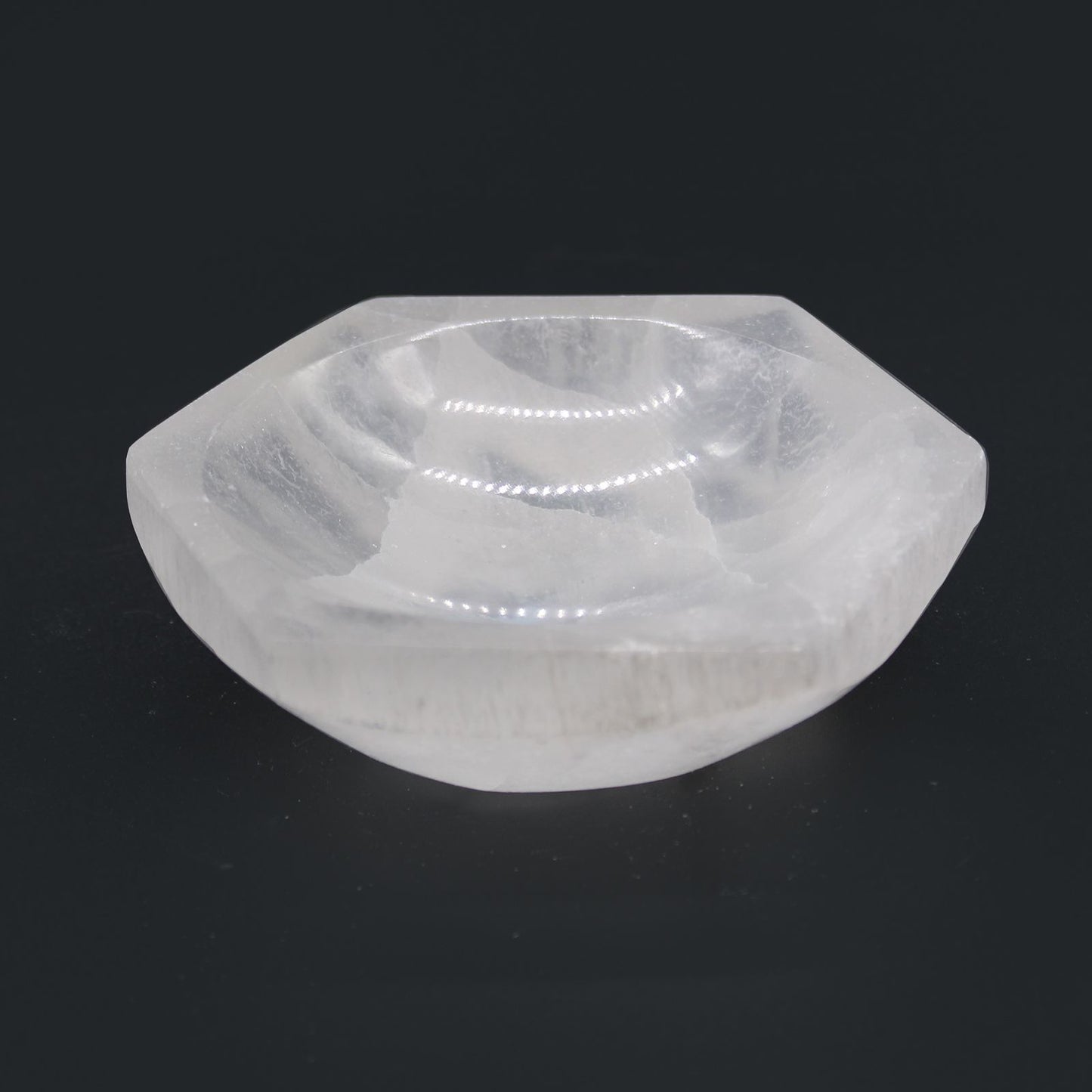 Szelenit tál – hatszögletű – 10 cm