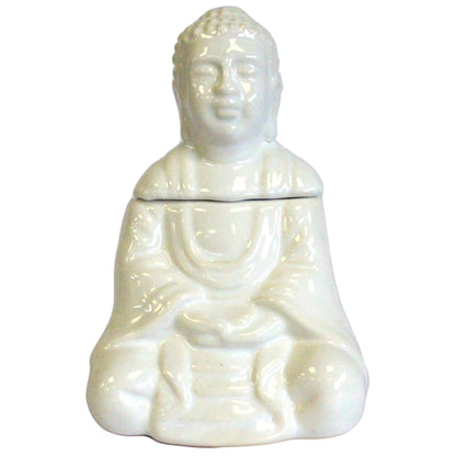 Ülő Buddha aromalámpa – fehér