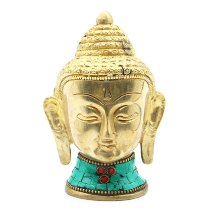 Bronz Buddha Szobor – Kicsi Fej – 5 cm