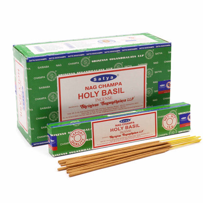 Satya füstölőpálcikák 15 g – Bazsalikom
