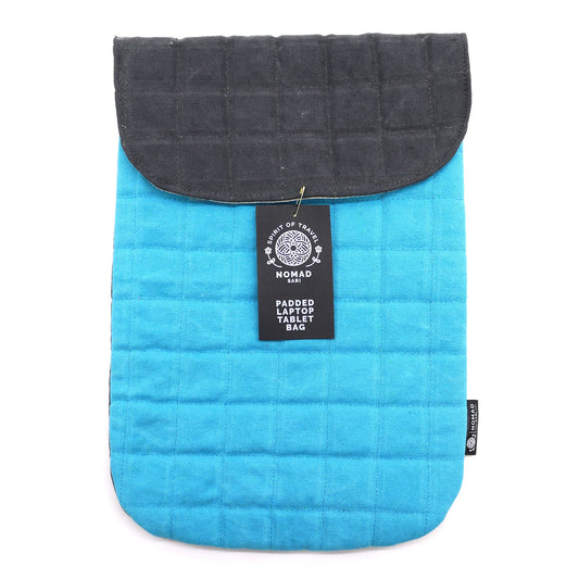 Párnázott Laptoptok – Kék – 14 oz kőmosott