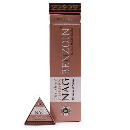 42 g Jumbo Golden Nag – Benzoin visszaáramló füstölőkúpok