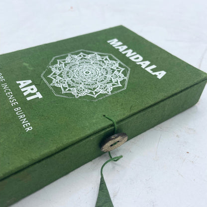 Kötél füstölő készlet tartóval – Mandala virág