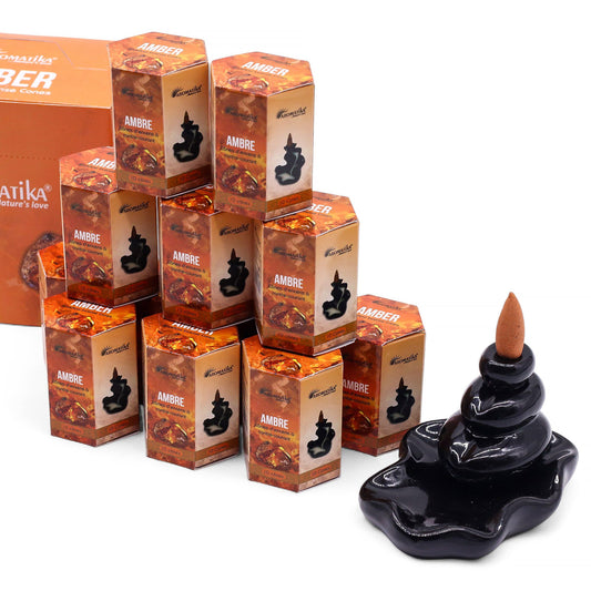 Masala visszaáramló füstölőkúpok – Jantár (10 db)
