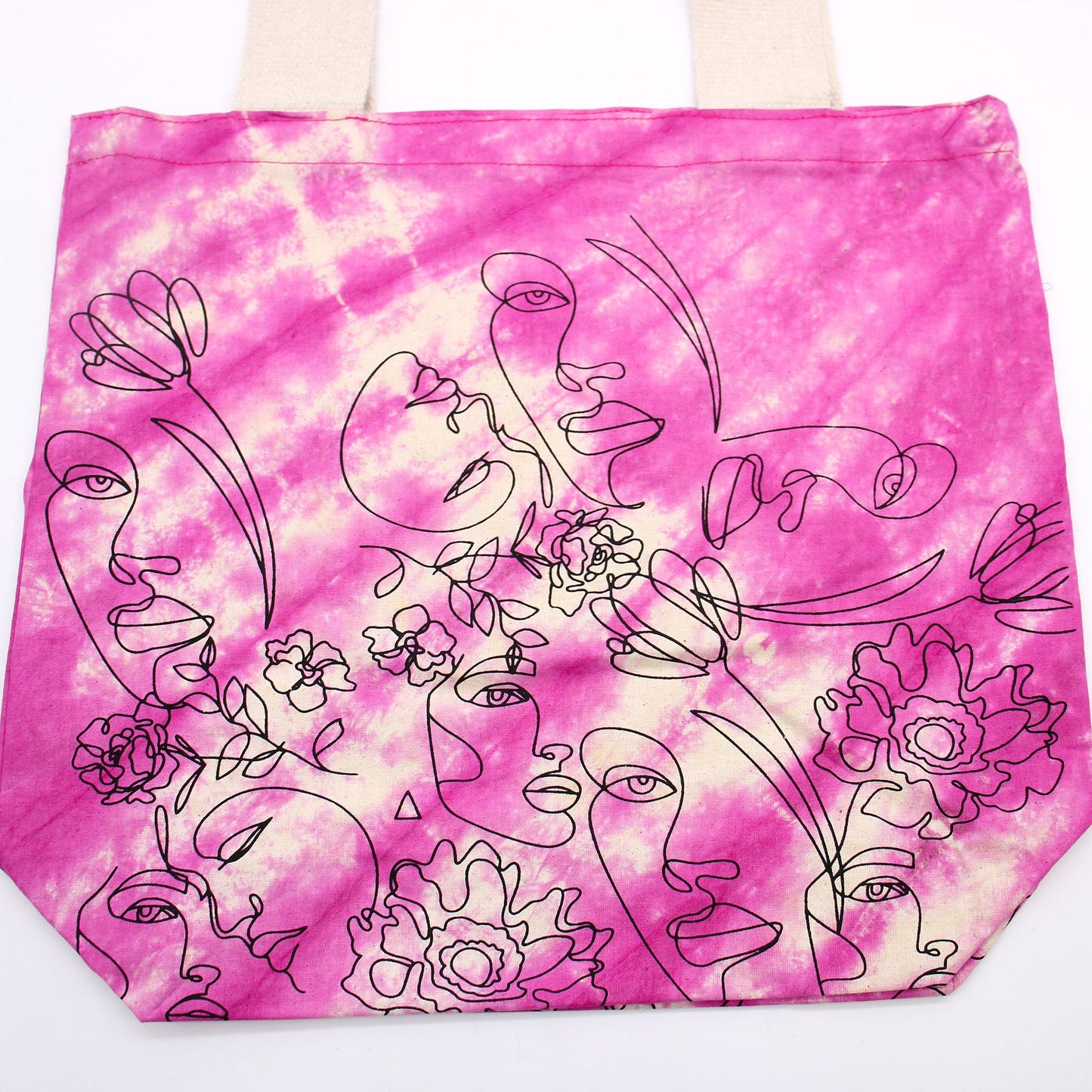 Színes Festett Pamut táska (6 oz) – 38 × 42 × 12 cm – Arc – Magenta
