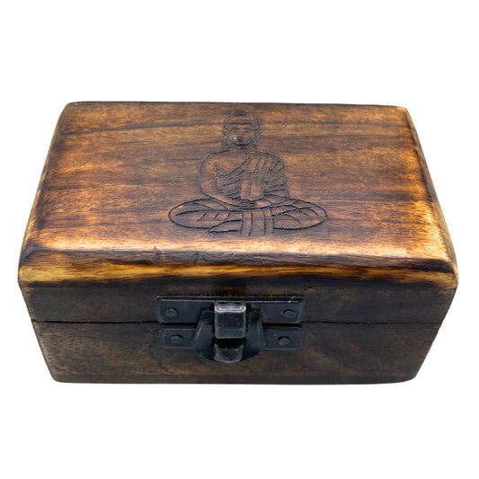 5 db-os fa tablettatartó készlet 9 × 5 × 4 cm – faragott mintákkal