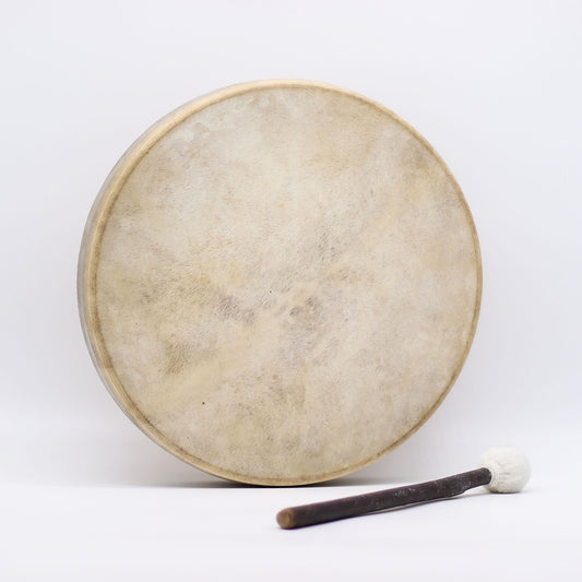 Sámán dob ütőkkel (hangolható) - A farkas szelleme – 40 cm
