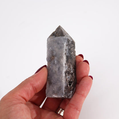 Calsite Side Polished Tower (approx 9-11cm)