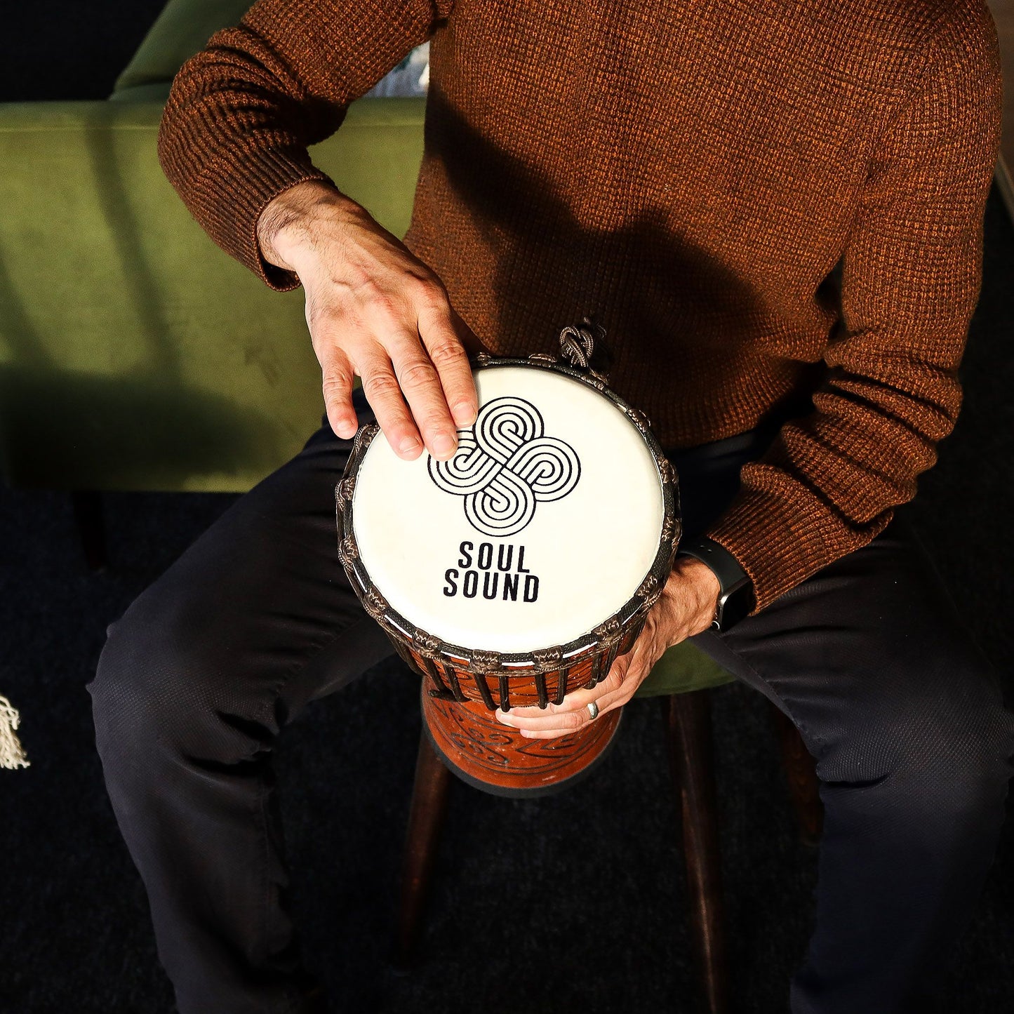 Közepes pro djembe dob – Soul sound – 40 cm (18 cm átmérő)
