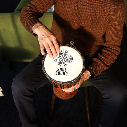 Közepes pro djembe dob – Soul sound – 40 cm (18 cm átmérő)