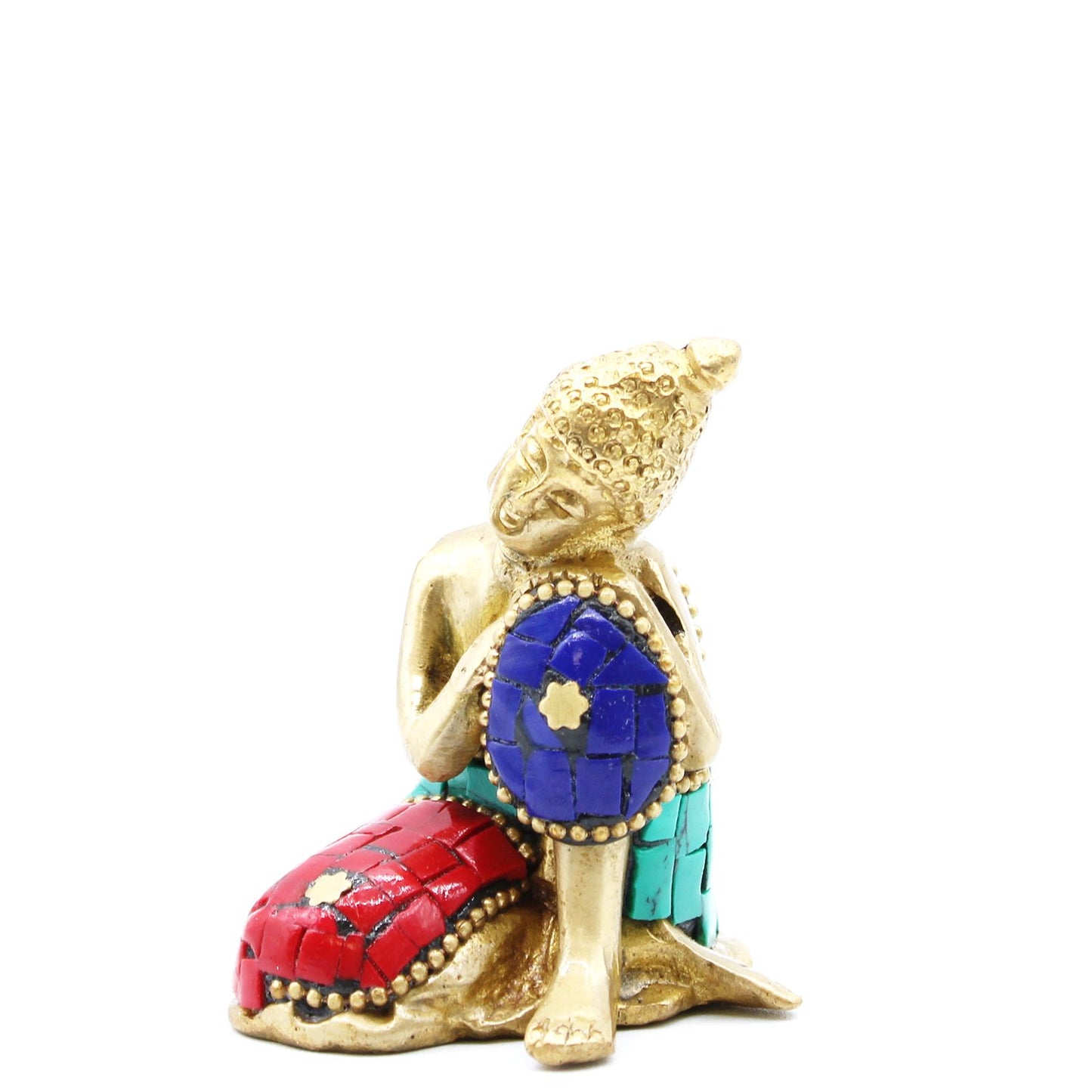 Bronz Buddha Szobor – Nagy Fej – 11,5 cm