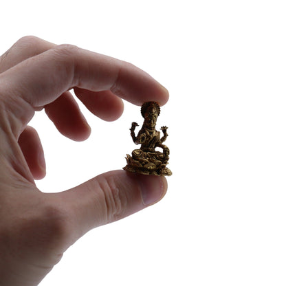 Réz miniatűr istenek – Laxmi (11 g) – 30 mm