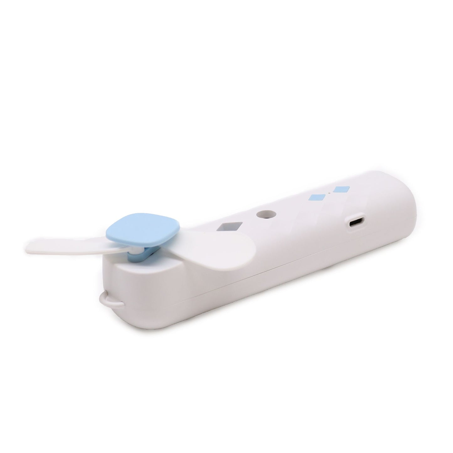 Fehér Mini Párásító Ventilátor – USB töltés