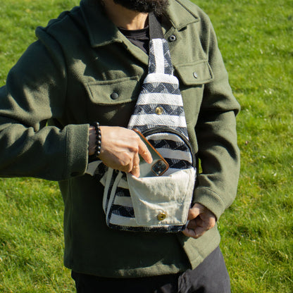Crossbody jacquard táska – Atlas Nomad