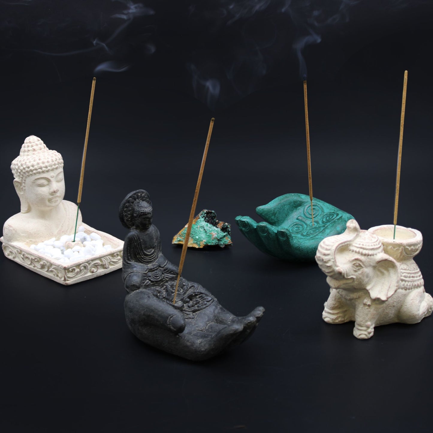 Buddha Fengshui füstölő (krémszínű)