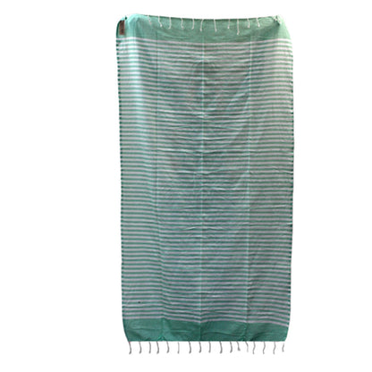 Pamut pareó törölköző – 100 × 180 cm – piknikzöld