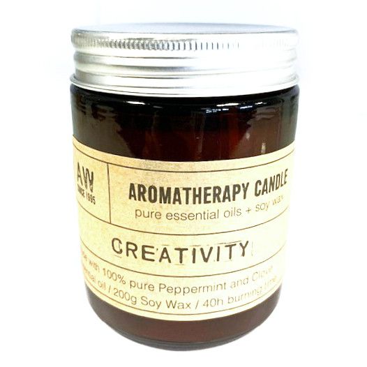 Aromaterápiás szójaviasz gyertya 200 g – Kreativitás