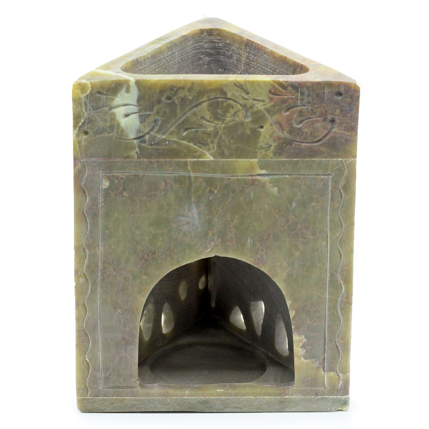 Háromszög szappankő aromalámpa 11 × 9 cm – Elefánt