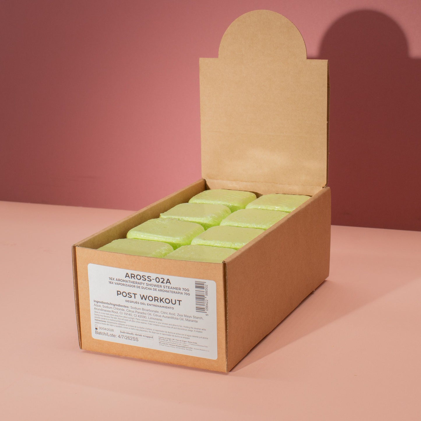 Aromaterápiás zuhanygőzölő 80 g – edzés után