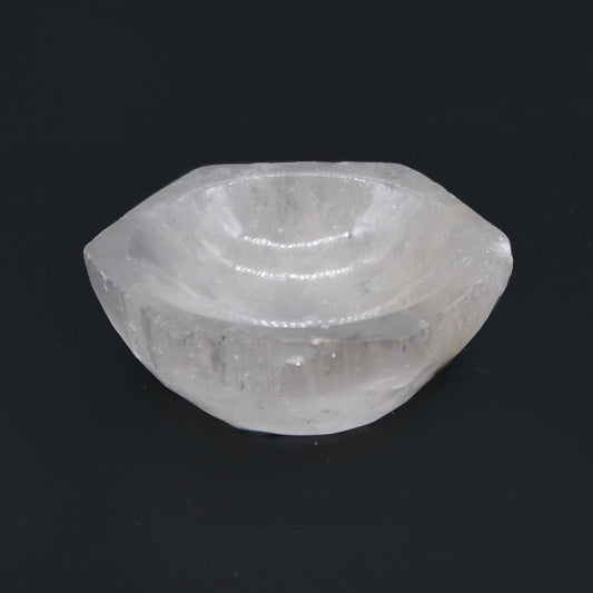 Szelenit tál – hatszögletű – 6 cm