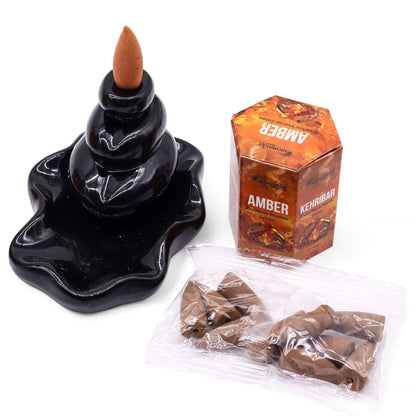 Masala visszaáramló füstölőkúpok – Jantár (10 db)