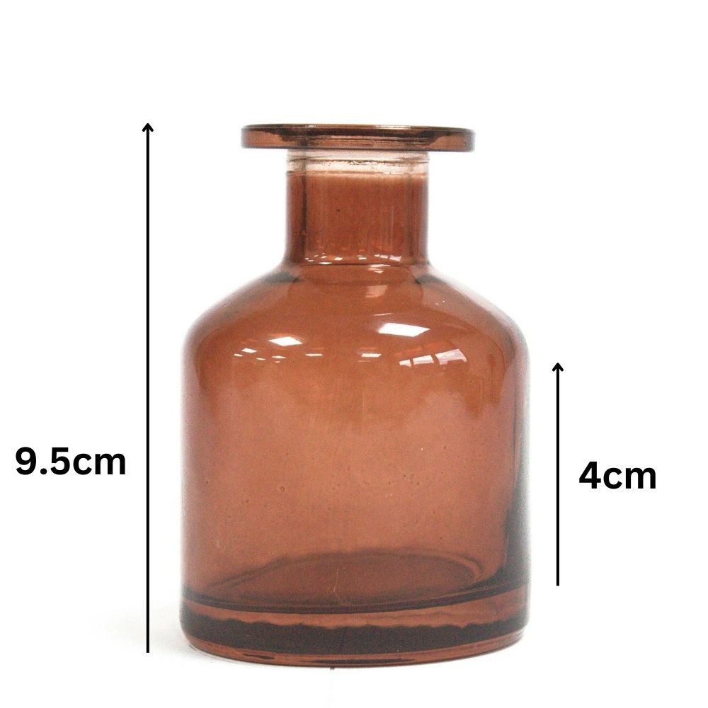 Kerek alkimista pálcikás diffúzor flakon 140 ml – barna