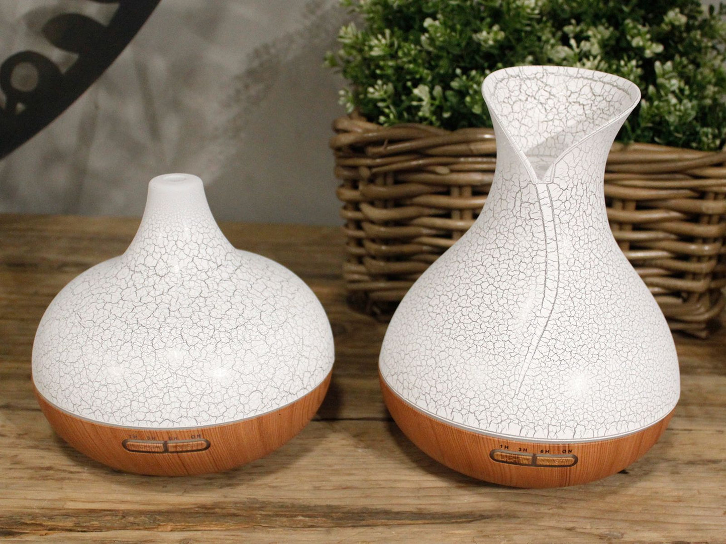 Santorini aroma diffúzor – Repedezett Hatás – USB – Színváltós – Időzítővel