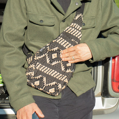 Crossbody jacquard táska – Desert Loom