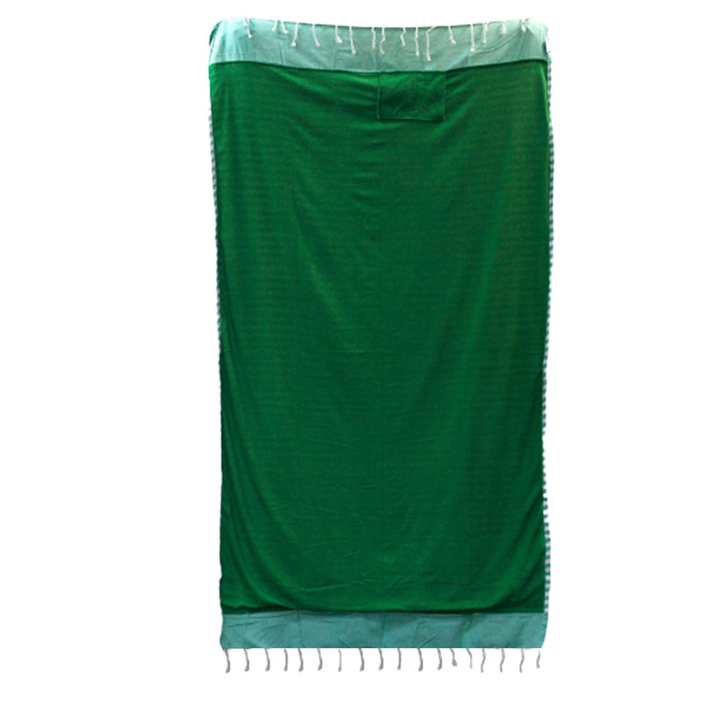 Pamut pareó törölköző – 100 × 180 cm – piknikzöld