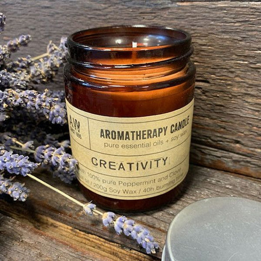 Aromaterápiás szójaviasz gyertya 200 g – Kreativitás