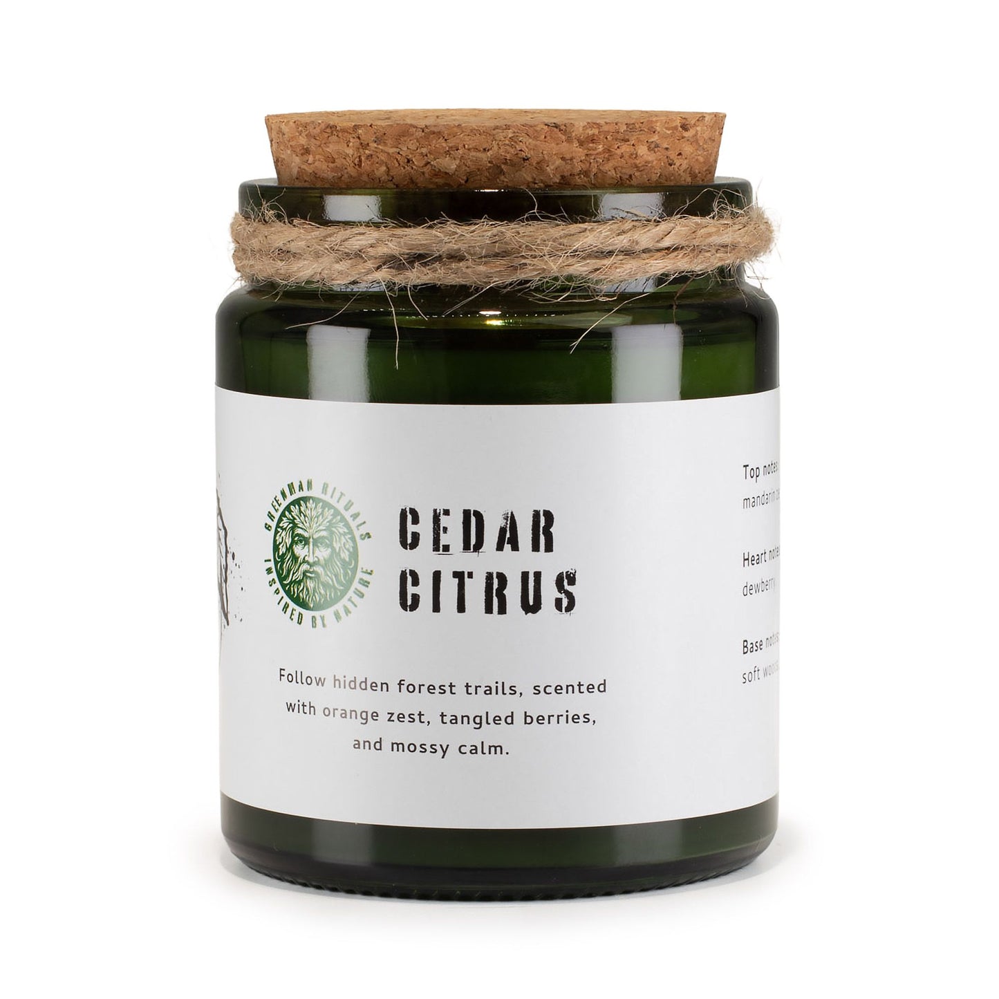 Greenman Woodwick Soy Candle - Forest Resin