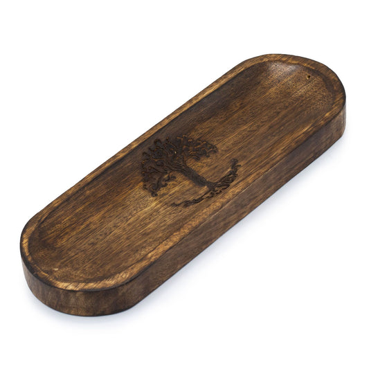 Füstölőtartó – Nagy Tálca 30 × 10 cm – Életfa