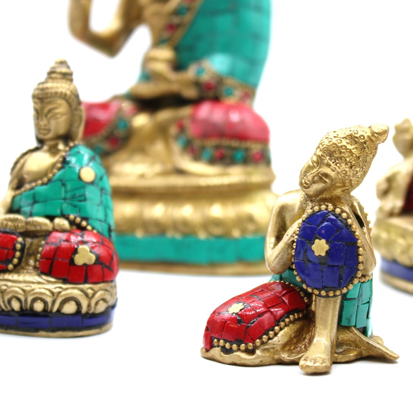 Bronz Buddha Szobor – Nagy Fej – 11,5 cm