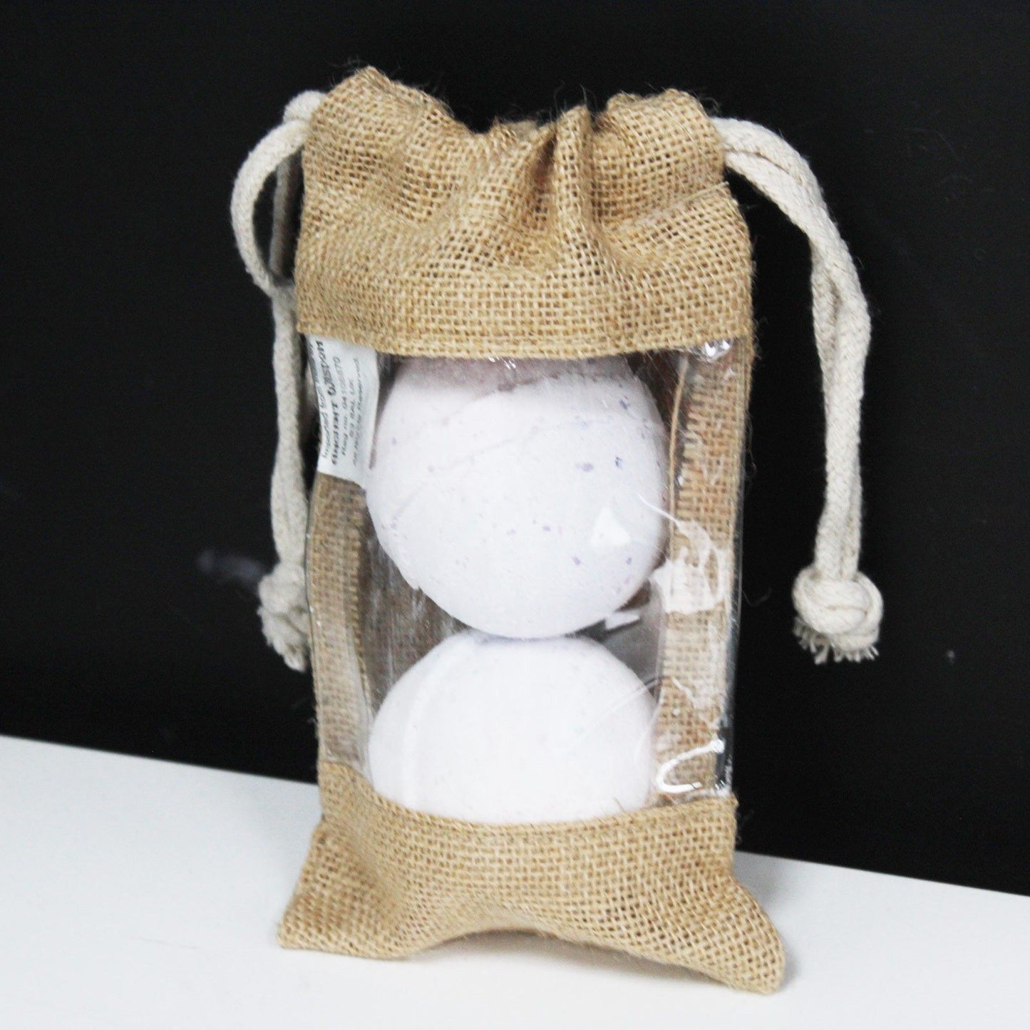 Közepes juta ablakos tasak – 20 × 12 cm