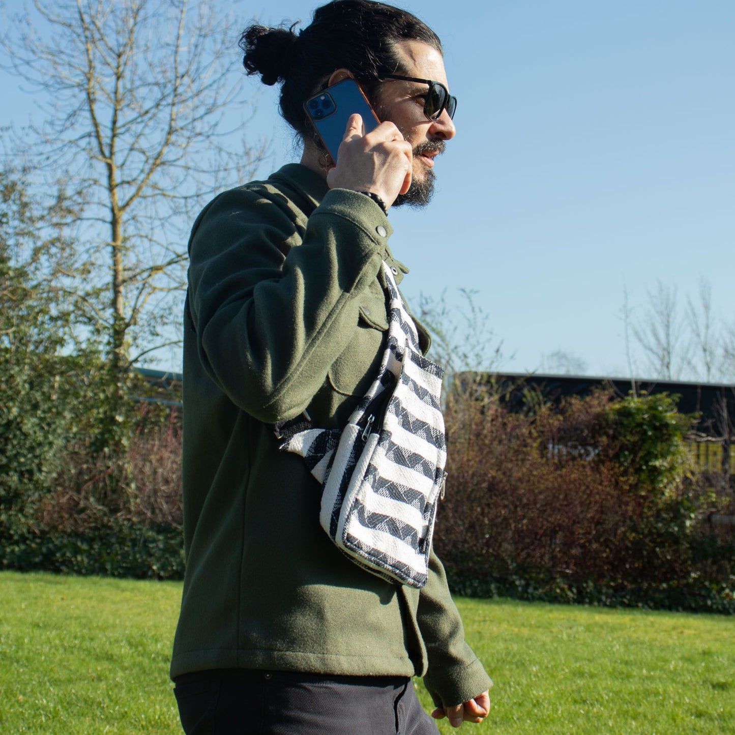 Crossbody jacquard táska – Atlas Nomad