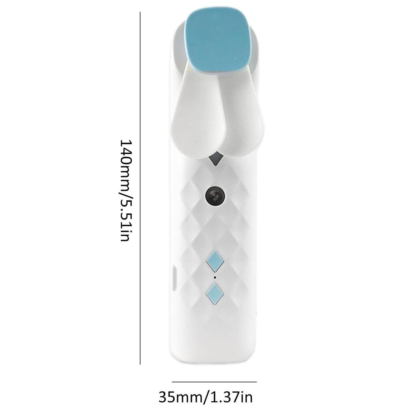 Fehér Mini Párásító Ventilátor – USB töltés