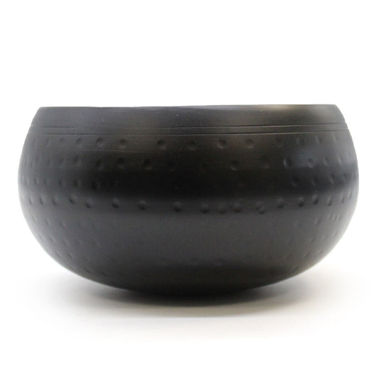 Nagy Fekete Kalapált hangtál – 18 cm