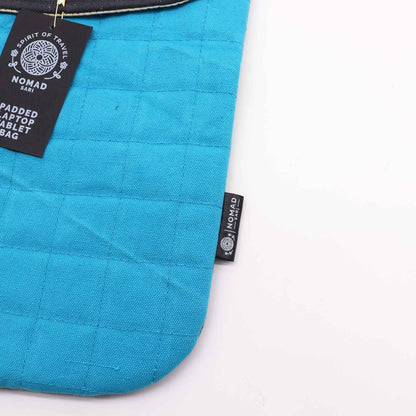Párnázott Laptoptok – Kék – 14 oz kőmosott