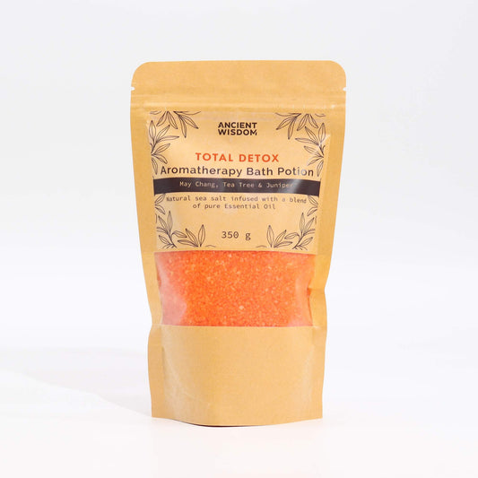 Aromaterápiás fürdőelixír kraft tasakban 350 g – Total Detox