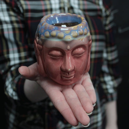 Buddha aromalámpa - rózsa és kékeszöld