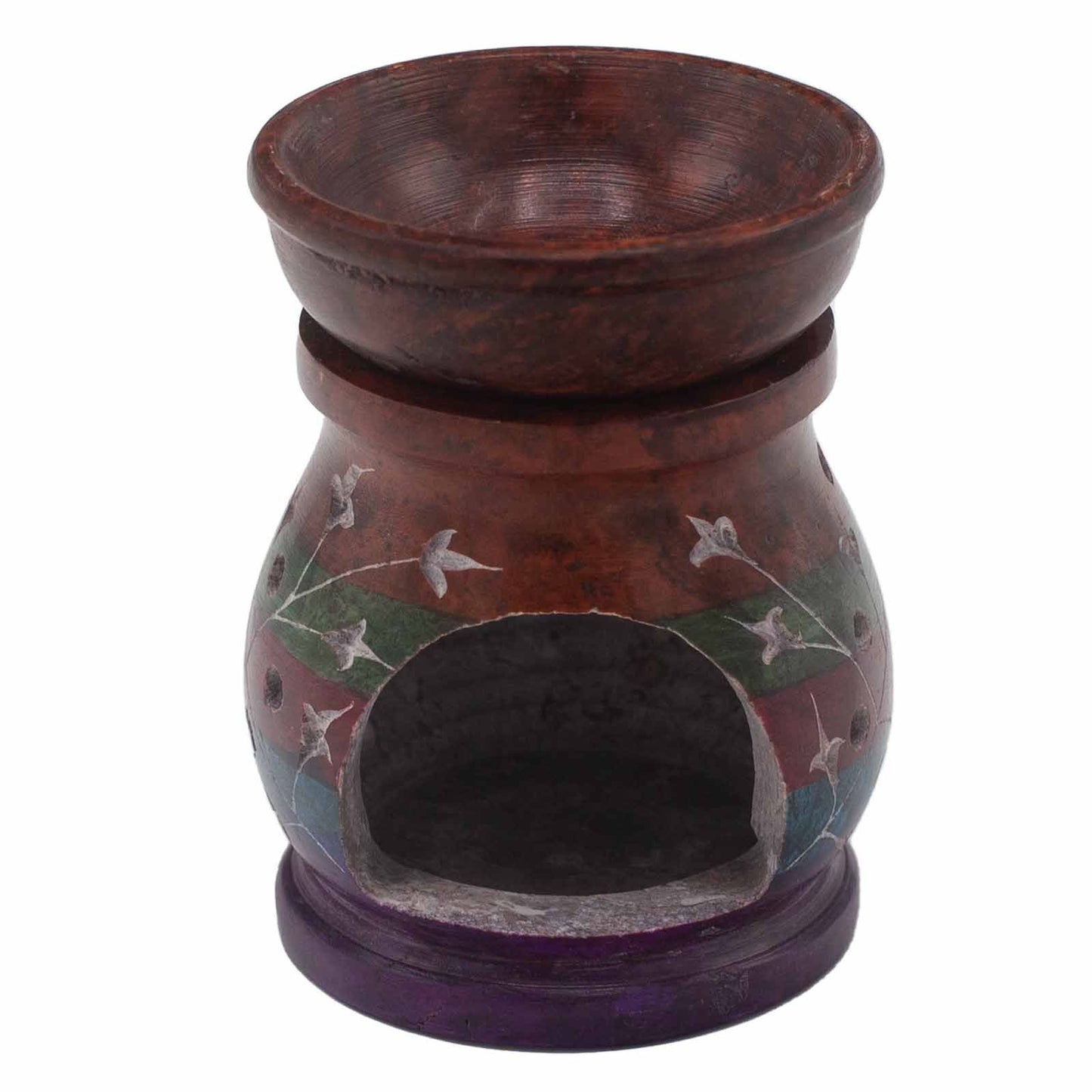 Szappankő aromalámpa 10 cm – Hamsa, öt szín