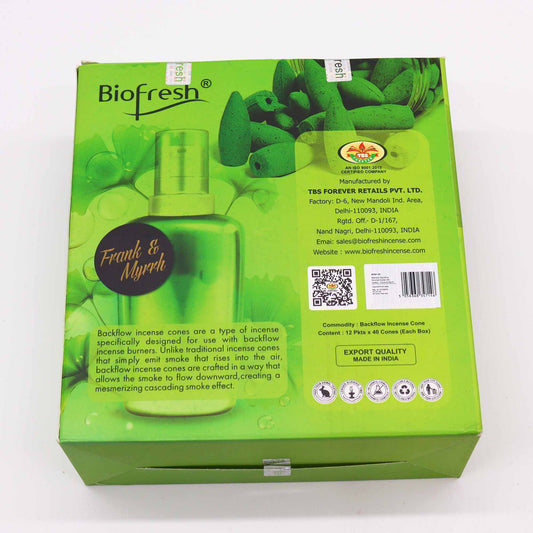 Biofresh visszaáramló füstölőkúpok – tömjén és mirha (40 db)