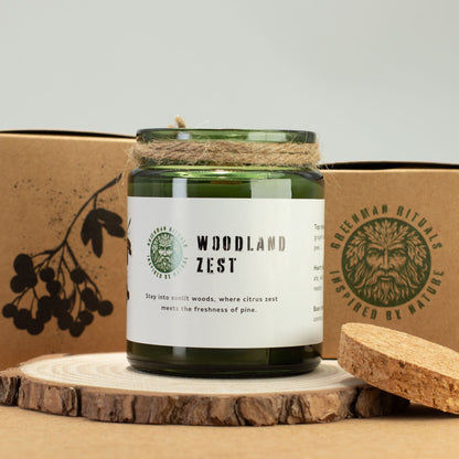 Greenman Woodwick Szója Gyertya - Erdei pezsgés