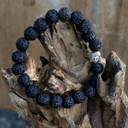 Rudraksha Mala Karkötő – Sötét