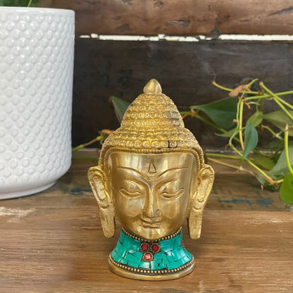 Bronz Buddha Szobor – Nagy Fej – 11,5 cm