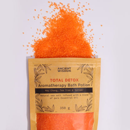 Aromaterápiás fürdőelixír kraft tasakban 350 g – Total Detox