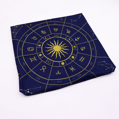 Tarot kirakó kendő – zodiákus, 75 × 75 cm