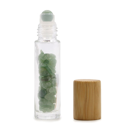 Roll-on üvegcse 5 ml – Aventurin, bambusz kupak