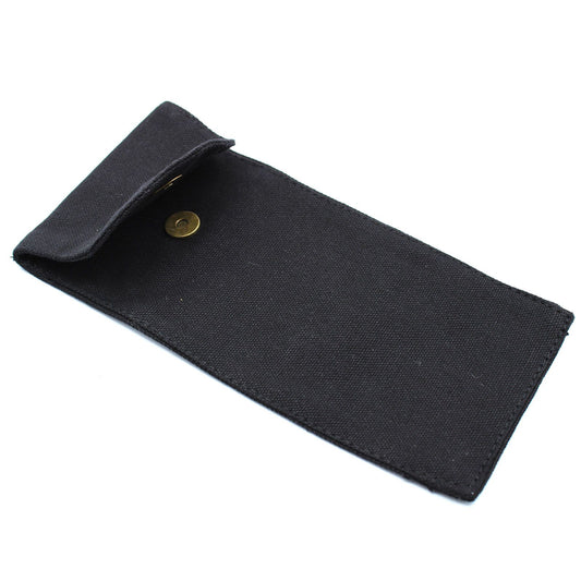 Pamut tasak drágakő arcrollerekhez 10 oz – Fekete 9 × 19 cm